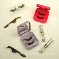 Clear Acrylic Eyelash Storage Case With LED Light Rectangle Branding Lash Box With Own Logo 5DS